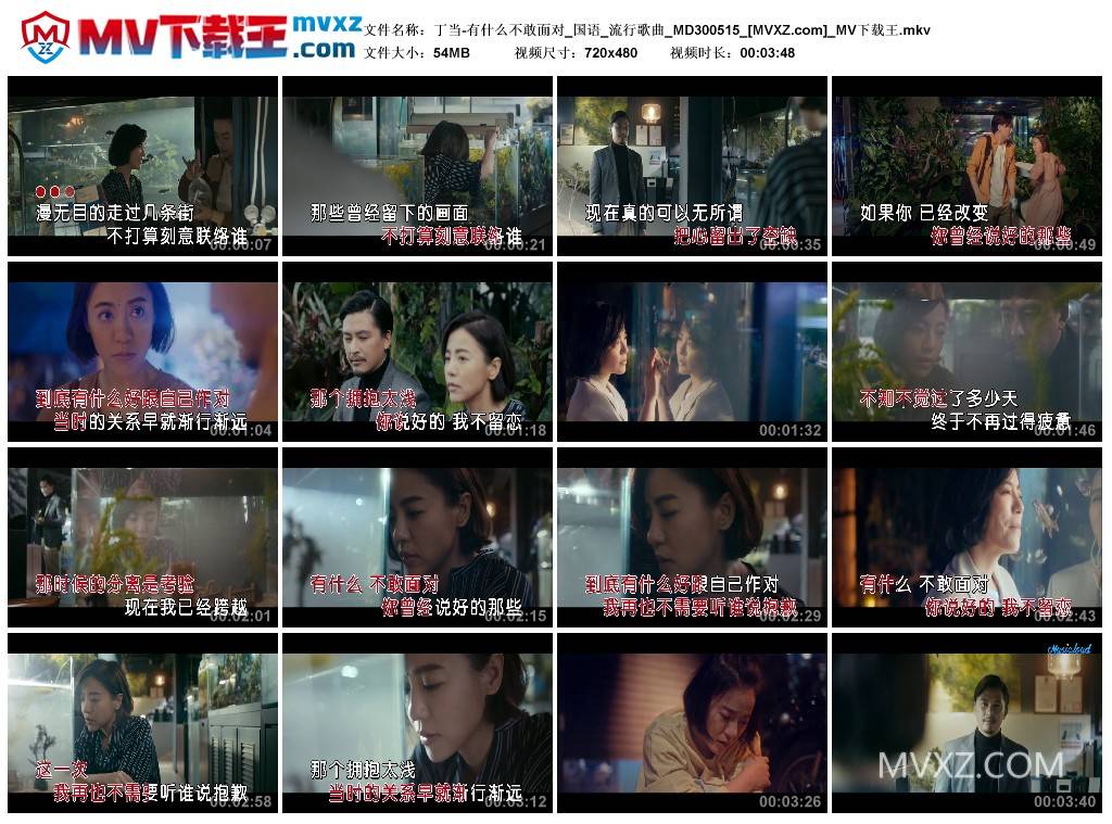丁当-有什么不敢面对_国语_流行歌曲_MD300515